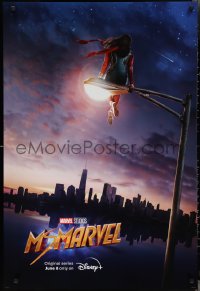 2k0118 MS. MARVEL DS tv poster 2022 Walt Disney Marvel comics, Iman Vellani overlooking city!