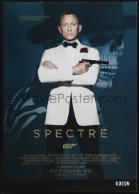 2k0705 SPECTRE advance mini poster 2015 Daniel Craig as James Bond 007 with gun!