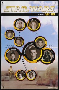2k0185 STAR WARS 11x17 special poster 2002 the Skywalker family tree, includes Darth Vader!