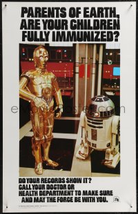 2k0186 STAR WARS HEALTH DEPARTMENT POSTER 14x22 special poster 1979 C3P0 & R2D2, do your records show it?