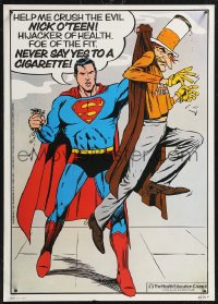 2k0191 SUPERMAN 12x17 English special poster 1981 help him crush the evil Nick O'Teen!