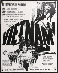 2k0193 VIETNAM 23x29 special poster 1970s scathing satirical poster, art by David Nordahl!