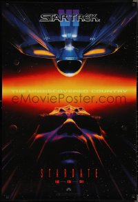 2k1336 STAR TREK VI teaser 1sh 1991 William Shatner, Leonard Nimoy, Stardate 12-13-91!