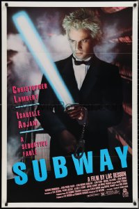 2k1353 SUBWAY 1sh 1985 Luc Besson, cool image of Christopher Lambert, a seductive fable!