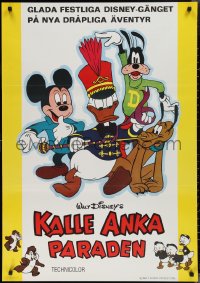 2k0255 KALLE ANKA PARADEN Swedish 1970 Donald Duck Parade with Mickey, Goofy and Pluto!