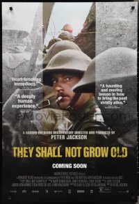 2k1373 THEY SHALL NOT GROW OLD advance DS 1sh 2019 Peter Jackson, restored footage from WWI!