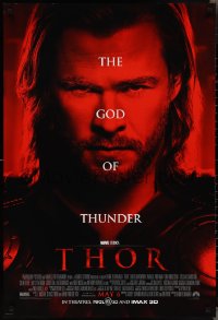2k1375 THOR advance DS 1sh 2011 cool image of Chris Hemsworth in the title role!