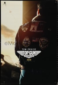2k1383 TOP GUN: MAVERICK teaser DS 1sh 2021 Naval aviator Tom Cruise in the title role w/back turned!