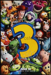 2k1389 TOY STORY 3 advance DS 1sh 2010 Disney & Pixar, great image of Woody, Buzz & cast!