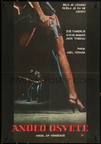 2k0243 MS. .45 Yugoslavian 19x27 1981 Abel Ferrara cult classic, Angel of Vengeance, sexy image!