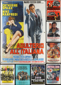 2m0106 LOT OF 13 FOLDED ITALIAN TWO-PANELS 1960s-2020s great images from a variety of movies!