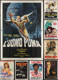 2m0105 LOT OF 14 FOLDED ITALIAN TWO-PANELS 1960s-1990s great images from a variety of movies!