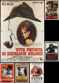 2m0111 LOT OF 8 FOLDED ITALIAN TWO-PANELS 1960s-1990s great images from a variety of movies!