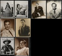 2m0509 LOT OF 8 11X14 DELUXE STILLS 1940s great portraits of leading & supporting stars!