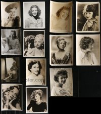 2m0688 LOT OF 13 1930S-40S FEMALE PORTRAIT 8X10 STILLS 1930s-1940s leading & supporting ladies!