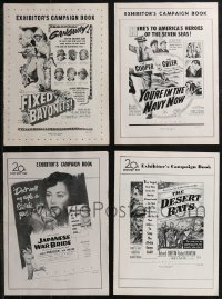 2m0145 LOT OF 4 20TH CENTURY FOX WAR PRESSBOOKS 1950s advertising for several movies!