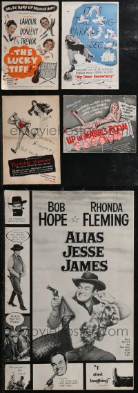 2m0133 LOT OF 9 1940S UNITED ARTISTS COMEDY & MUSICALS PRESSBOOKS 1940s cool movie advertising!
