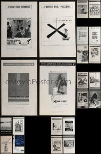 2m0114 LOT OF 26 WARNER BROTHERS DRAMA PRESSBOOKS 1960s-1970s advertising for several movies!
