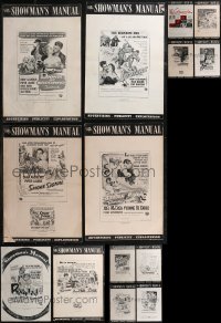 2m0126 LOT OF 14 1950S UNIVERSAL PRESSBOOKS 1950s advertising for a variety of movies!