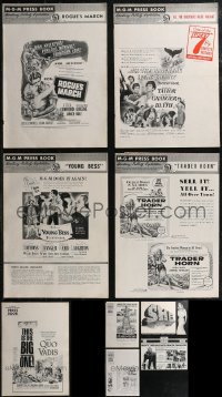 2m0132 LOT OF 9 MGM EPICS & ADVENTURES PRESSBOOKS 1950s-1960s advertising for a variety of movies!