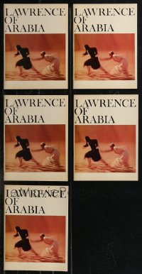 2m0568 LOT OF 5 LAWRENCE OF ARABIA SOUVENIR PROGRAM BOOKS 1962 Peter O'Toole, David Lean classic!