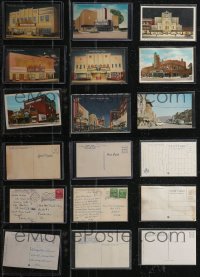 2m0717 LOT OF 9 COLOR REAL PHOTO POSTCARDS 1950s great color images of theater fronts!