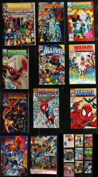 2m0579 LOT OF 20 MARVEL ANNUAL & QUARTERLY REPORTS MAGAZINES 1990s great superhero comic book art!