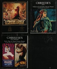 2m0550 LOT OF 3 BRUCE HERSHENSON CHRISTIES AUCTION CATALOGS 1995-1997 filled with rare posters!
