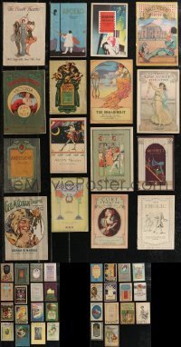 2m0721 LOT OF 46 1910S-20S STAGE PLAY PLAYBILLS 1910s-1920s many with beautiful artwork covers!
