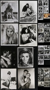 2m0633 LOT OF 55 8X10 STILLS SHOWING OR INCLUDING SEXY ACTRESSES 1960s-1990s great portraits!