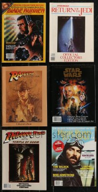 2m0607 LOT OF 6 MOVIE SOUVENIR MAGAZINES 1980s-1990s Star Wars, Blade Runner, Indiana Jones!