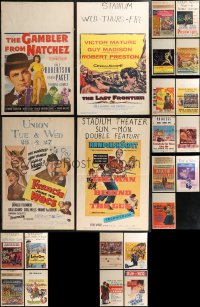 2m0541 LOT OF 23 FOLDED WINDOW CARDS 1950s great images from a variety of different movies!
