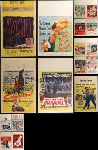 2m0543 LOT OF 21 FOLDED WINDOW CARDS 1950s great images from a variety of different movies!