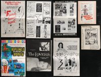 2m0417 LOT OF 9 UNCUT SEXPLOITATION PRESSBOOKS 1960s sexy advertising with some partial nudity!