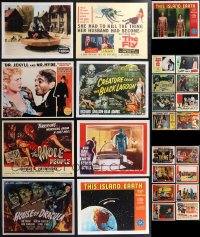 2m0344 LOT OF 25 HORROR/SCI-FI/FANTASY LOBBY CARD 11X14 REPRO PHOTOS 1980s classic movie images!