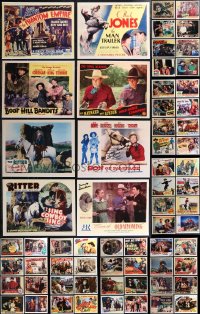 2m0303 LOT OF 77 COWBOY WESTERN LOBBY CARD 11X14 REPRO PHOTOS 1980s Gene Autry, Roy Rogers & more!