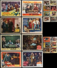 2m0349 LOT OF 22 LOBBY CARDS 1940s-1960s great scenes from a variety of different movies!