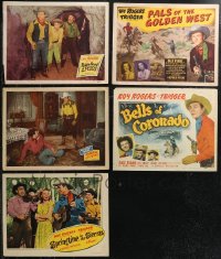 2m0361 LOT OF 5 ROY ROGERS LOBBY CARDS 1940s-1950s cool cowboy western movie scenes!
