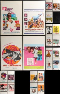 2m0029 LOT OF 23 UNFOLDED WINDOW CARDS 1960s-1970s great images from a variety of different movies!