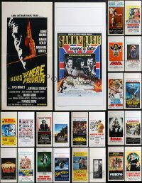 2m0783 LOT OF 24 FORMERLY FOLDED ITALIAN LOCANDINAS 1970s-1990s a variety of movie images!