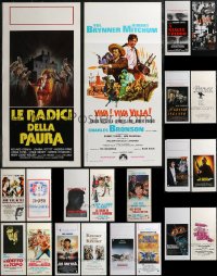 2m0785 LOT OF 23 FORMERLY FOLDED ITALIAN LOCANDINAS 1960s-1990s a variety of cool movie images!