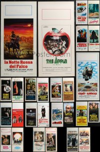 2m0780 LOT OF 27 MOSTLY FORMERLY FOLDED ITALIAN LOCANDINAS 1960s-1980s cool movie images!