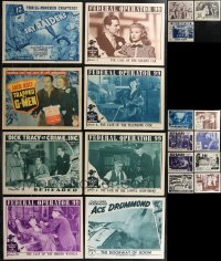 2m0350 LOT OF 19 SERIAL LOBBY CARDS 1930s-1950s incomplete sets from several different movies!