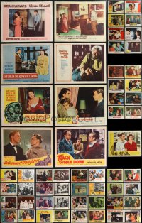 2m0319 LOT OF 57 DRAMA LOBBY CARDS 1940s-1960s incomplete sets from several different movies!