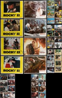 2m0313 LOT OF 60 LOBBY CARDS 1970s-1980s complete & incomplete sets from several movies!