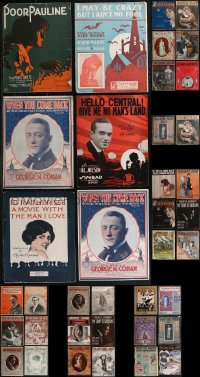 2m0431 LOT OF 38 11X14 SHEET MUSIC 1900s-1930s great songs from a variety of different musicians!