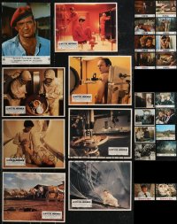2m0337 LOT OF 34 NON-US LOBBY CARDS 1960s-1970s complete & incomplete sets from a variety of movies!