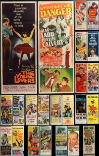 2m0805 LOT OF 27 FORMERLY FOLDED INSERTS 1950s-1970s great images from a variety of movies!