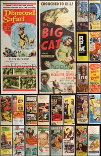 2m0806 LOT OF 26 FORMERLY FOLDED INSERTS 1940s-1970s great images from a variety of movies!