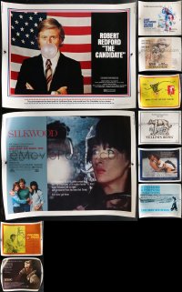2m0860 LOT OF 11 MOSTLY UNFOLDED HALF-SHEETS 1960s-1980s great images from a variety of movies!